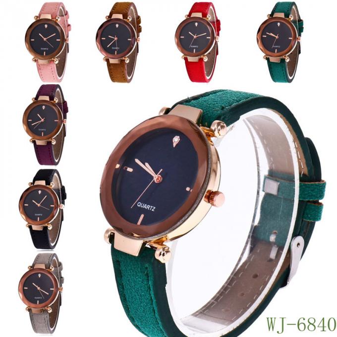 WJ-7431 o estilo quente o mais atrasado de Alibaba elegante e luxuoso com estilo chinês de muitos relógio fêmea barato da correia da cor