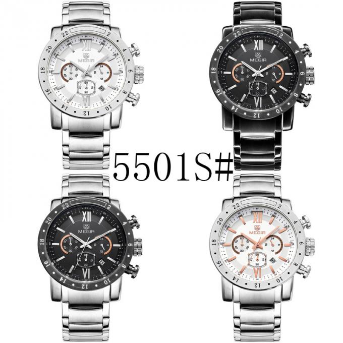 Relógio de alta qualidade análogo da liga da mão dos homens WJ-8368