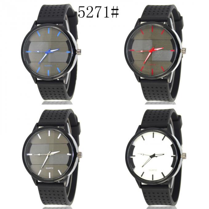 Mulheres minimalistas permutáveis do relógio de pulso da fantasia do tipo da Wal-alegria WJ9008 marcadas relógio das mulheres do silicone