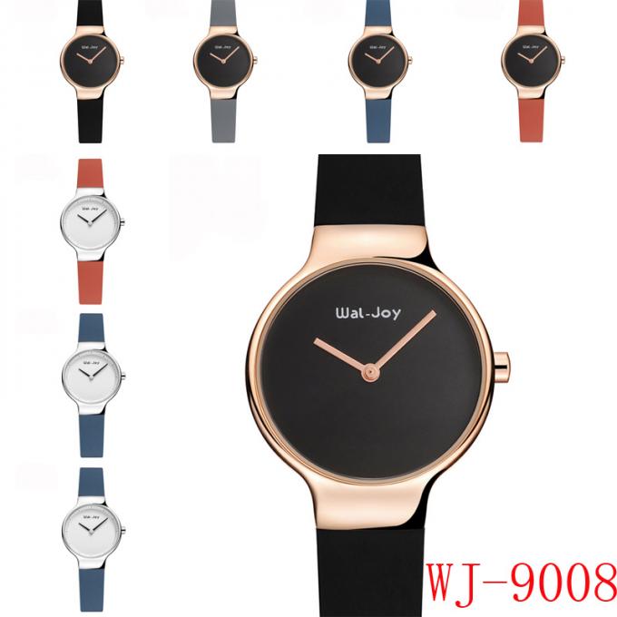 OEM da fábrica de WJ-7740 China o baixo olha relógios de pulso feitos sob encomenda unisex do logotipo de Handwatches Vogue do silicone de quartzo