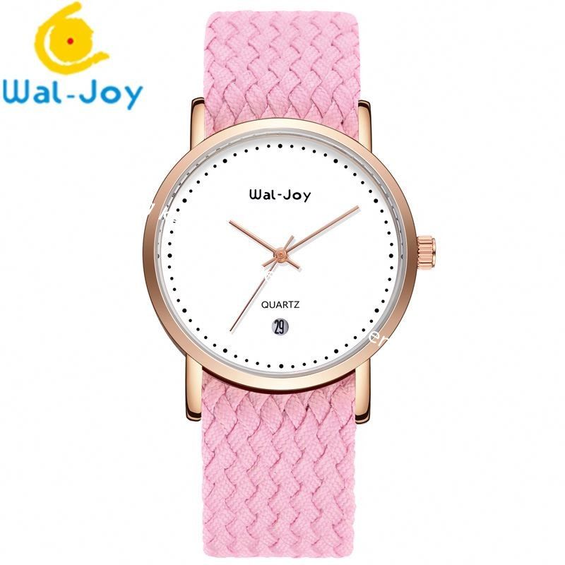 Wal-Joy Brand Nylon Band Waterproof with Calendar Quartz Luxury Watch Set WJ9007